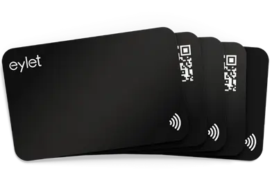 eylet 5 Pack Black Digital Business Cards