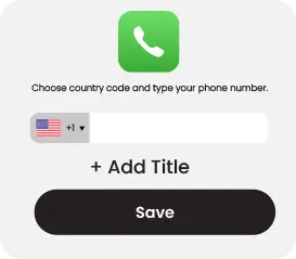 Phone number popup