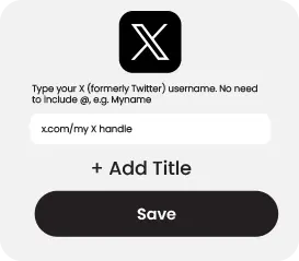 X username form (replace image)